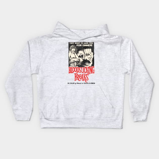 Bloodsucking Freaks // Cult Horror Movie Kids Hoodie by darklordpug